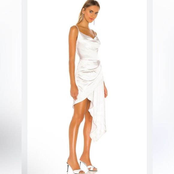 NWT ELLIATT X Revolve Jacinda Dress In White Rhinestone Straps Small